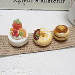 ケーキ　ホットケーキ　　ドーナツ　のマグネット3個セット