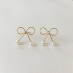 New!＊wire ribbon＊ピアス/イヤリング 記念日 ギフトにも♪