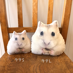 ハムスターラテぬいぐるみ(L)