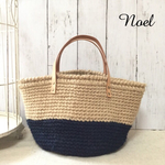 革持ち手のトートバッグ