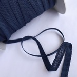 メッシュピコレースゴム　ダークネイビー　【1.2cm幅】＃0106　　☆ストレッチテープ☆ストレッチリボン