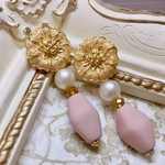 《人気ピアス》ヴィンテージ大ぶりボタンピアス