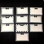 リボンのメッセージカード