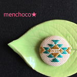 再々…販こぎん刺し×ネイティヴ・ブローチorヘアゴム