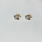 ☆14kgf☆キュービックジルコニアのひと粒ピアス