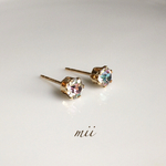 ≪14kgf≫vintage swarovski ヴィトレイルライト 一粒ピアス