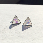 再入荷！ 三角のピアス(樹脂ポスト)