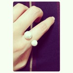 two pearl ring.