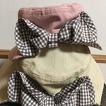 apple…様オーダー品 ピンクと茶色チェック