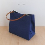 帆布11号バッグmini 花紺