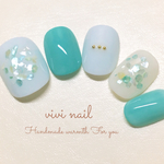 再販14◆アクアミックス×シンプルシェルネイル