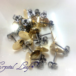 皿付ピアス（ゴールド）チタン&ステンレスピアス*20個10ペア*1セット