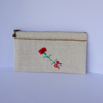 ◎◎さまオーダー作品  刺繍のポーチ