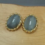 ヴィンテージボタン　グレー系　22×18mm◇２個入◇