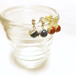 再販🌷新色＊青々りんご🌷小つぶりんごピアス🌷イヤリング