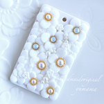 お花のパスケースICカードケース♡ピュアホワイト