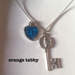 カギ＆ハート形メダイのネックレス