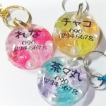 ネームチャーム♡複数割引あり♡花とパールビーズ