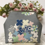 紫陽花 北欧風♡がま口ポーチ