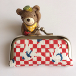 【送料無料】✨ちっちゃながま口(相撲柄・赤)✨