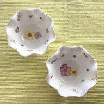 ポーセラーツ 小皿 小鉢 お皿 食器 プレート フリルプレート ペタルディッシュ 花柄  離乳食にも