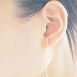 【E】『引き算』樹脂ノンホールピアス(樹脂製イヤリング)