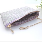 LIBERTY   Sleeping Rose  スリーピングローズ  23L  ビニコの中布・仕切りポケット・キーチェーン付きminiカードポーチ　◇◆コインケース・キーケースにも♪