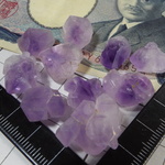 《気まぐれセール♪》10個セット現物売り♪天然アメジストシード♪チベット産紫水晶♪ノンホール♪No.00782