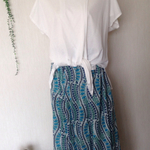 ＊送料無料＊レトロ調ギャザースカート