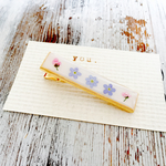 【再販】勿忘草 ヘアクリップ   