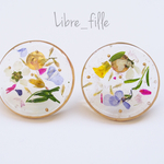 カラフルボタニカルのピアス*:..｡♡