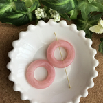 アクリルリングパーツ ピンク 2個セット