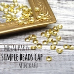 11/15サイズ変更あり。simple beads cap～ 3ｇ