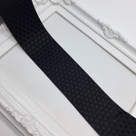 《2m分》エンボス加工リボン(黒･40mm)-108