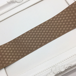 《2m分》エンボス加工リボン(濃いベージュ･40mm)-113