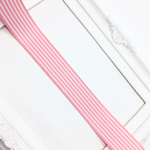 《2m分》ストライプ柄グログランリボン(ピンク･25mm)120