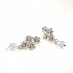 Silver flower ピアス