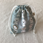 ライオンさんのコップ袋＊グレー