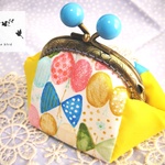 がま口　＊Ribbon　Butterfly＊blue