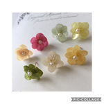  紫陽花 お花 本物 ピアス