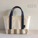 帆布のトートバッグ(S)