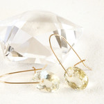 14KGF Brilliant Lemonquartz Earrings