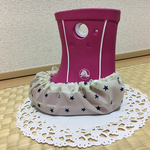   [再販3] 防水靴カバー☆白色スター