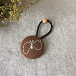 刺繍＊ちょうちょのヘアゴム