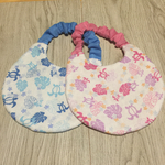 【再販】夏先取り♡ホヌとモンステラ★裏地はミモザ柄の爽やかクシュクシュスタイ