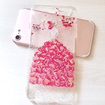 「赤姫」押し花 ケースGalaxy/Xperia iPhoneXs MAX/Xr/Xs/X/8/8plus/7/7plus/6s/6splus/6/6plus/5s/5/SE