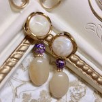ヴィンテージボタンピアス