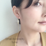 天然石ゴールドスティックイヤリング/ピアス