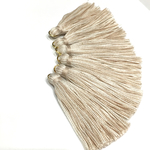 大人♡ベージュ ホワイト mixカラー タッセル 6本セット