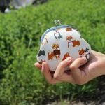 愛おしさが止まらない柴犬小銭入れ 3.3寸【受注制作】がま口財布 小銭入れ 